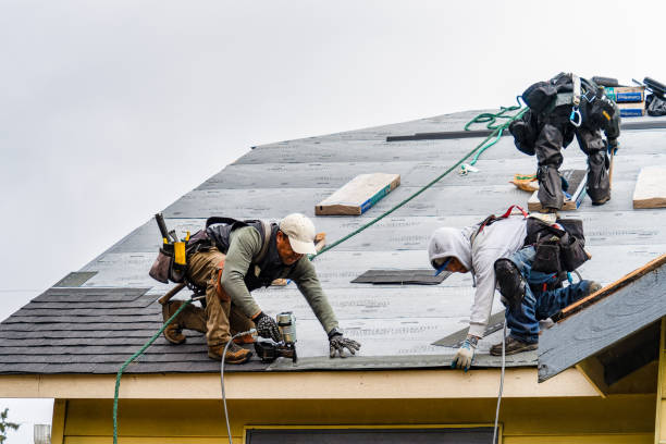 Professional Gutter Installation technician working in Olney, IL